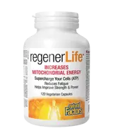 Natural Factors Rеgener Life™ Increases Mitochondrial Energy Митохондриална Функция - 120 веге капсули, 120 дози
