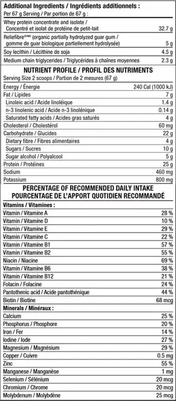 Natural Factors Regenerlife™ High Alpha Whey Protein Optimum Energy Суроватъчен Протеин Изолат + Фибри + Витамини и Минерали - 940 грама, 14 дози