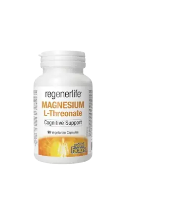 Natural Factors RegenerLife Magnesium L-Threonate За памет и концентрация, 144 mg, 90 капсули