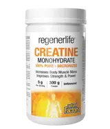 Natural Factors Regenerlife™ Micronized Creatine Monohydrate 5000 мг Креатин Монохидрат (микронизиран) Сила, Издръжливост и Мускулна Ефективност - 300 грама прах, 60 дози
