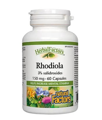 Natural Factors Rhodiola 150 мг Златен Корен - 60 капсули, 60 дози