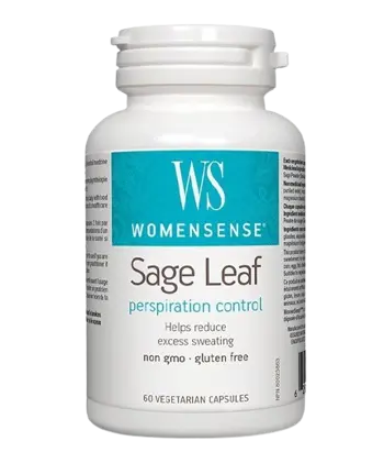 Natural Factors Sage Leaf 350 мг Салвия Градински чай (Лист) - 60 веге капсули, 30 дози