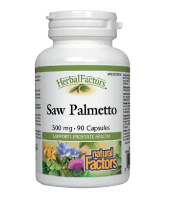 Natural Factors Saw Palmetto 500 мг Сао Палмето Простата и Уринарен Тракт - 90 капсули, 90 дози