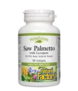 Natural Factors Saw Palmetto with Lycopene Сао Палмето с Ликопен - 90 софтгел капсули, 90 дози