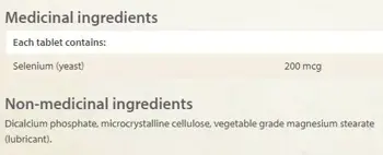 Natural Factors Selenium 200 мкг Селен - 60 таблетки, 60 дози