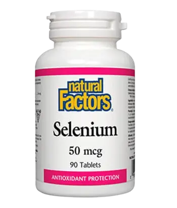 Natural Factors Selenium 50 мкг Селен - 90 таблетки, 90 дози