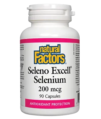Natural Factors Seleno Excell Selenium 200 мкг Селен - 90 капсули, 90 дози