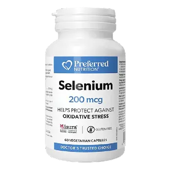 Natural Factors Selenomethionine 200 мкг Щитовидна жлеза Селен L-Селенометионин - 60 веге капсули, 60 дози