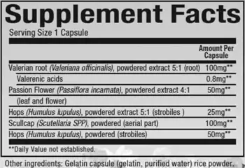 Natural Factors Sleep Relax Formula 325 мг Формула за Спокоен Сън - 90 капсули, 90 дози