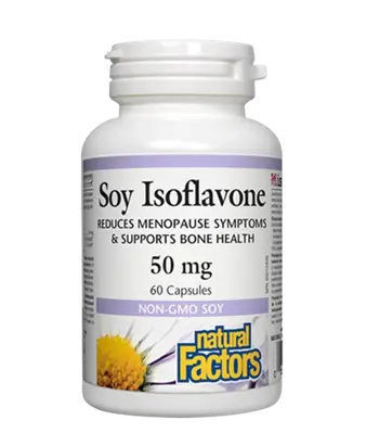 Natural Factors Soy Isoflavone Complex 50 мг Соя Изофлавони - 60 капсули, 60 дози