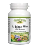 Natural Factors St. Johns Wort 300 мг Жълт Кантарион - 90 капсули, 90 дози