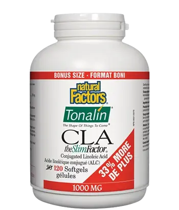 Natural Factors Tonalin CLA 1000 мг Тоналин® КЛА - 120 гел капсули, 120 дози