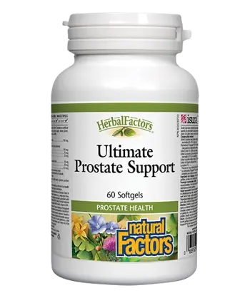 Natural Factors Ultimate Prostate Support Комплексна Грижа за Простата - 60 гел капсули, 60 дози