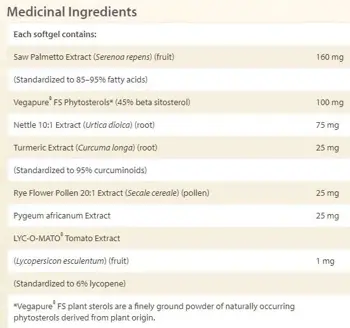 Natural Factors Ultimate Prostate Support Комплексна Грижа за Простата - 60 гел капсули, 60 дози