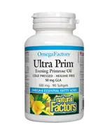 Natural Factors Ultra Prim Evening Primrose Oil 500 мг Вечерна Иглика Масло