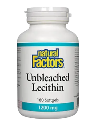 Natural Factors Unbleached Lecithin 1200 мг Лецитин Неизбелен