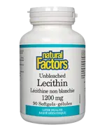 Natural Factors Unbleached Lecithin 1200 мг Лецитин Неизбелен