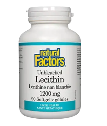 Natural Factors Unbleached Lecithin 1200 мг Лецитин Неизбелен