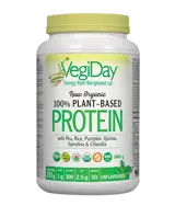 Natural Factors VegiDay Vegan Protein Organic Веган Растителен Протеин Органик Обогатен с Хлорела и Спирулина - 840 грама, 30 дози