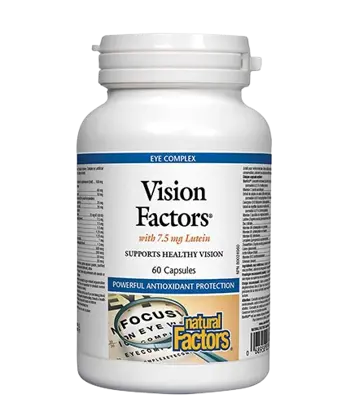 Natural Factors Vision Factors Формула за Силно Зрение - 60 капсули, 60 дози