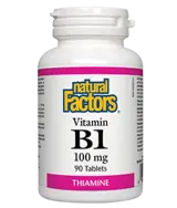 Natural Factors Vitamin B1 100 мг Витамин В1 - 90 таблетки, 90 дози