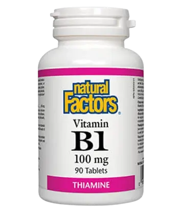 Natural Factors Vitamin B1 100 мг Витамин В1 - 90 таблетки, 90 дози