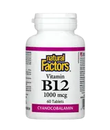 Natural Factors Vitamin B12 Cyanocobalamin 1000 мкг Витамин В12 Цианокобаламин