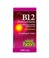 Natural Factors Vitamin B12 Methylcobalamin 1000 мкг Витамин В12 Метилкобаламин