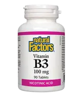 Natural Factors Vitamin B3 100 мг Витамин В3 - 90 таблетки, 90 дози