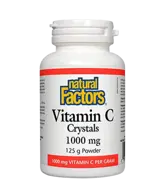 Natural Factors Vitamin C 1000 мг Crystals Витамин С, Прах - 125 грама, 250 дози