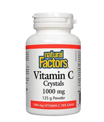 Natural Factors Vitamin C 1000 мг Crystals Витамин С, Прах - 125 грама, 250 дози