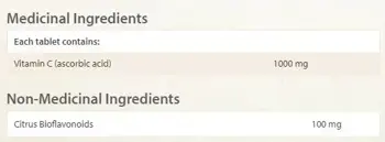 NATURAL FACTORS Vitamin C 1000 мг Time Release Витамин C / Аскорбинова Киселина с Бавно Освобождаване - 90 таблетки, 90 дози