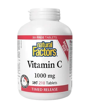 Natural Factors Vitamin C 1000 мг Timed Release Витамин С и Биофлавони Имунитет