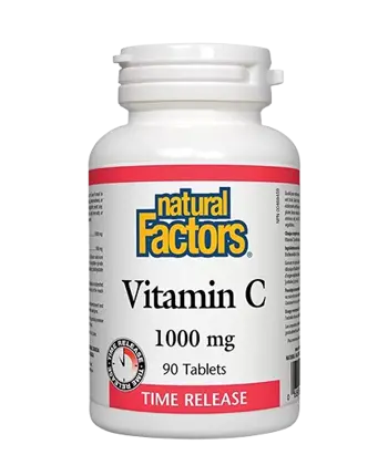 Natural Factors Vitamin C 1000 мг Timed Release Витамин С и Биофлавони Имунитет