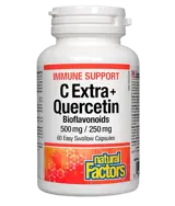 Natural Factors Vitamin C Extra + Quercetin - 60 капсули, 60 дози