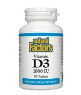 Natural Factors Vitamin D3 1000 IU Витамин D3 - 90 таблетки, 90 дози