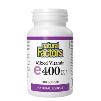 Natural Factors Vitamin E 400 IU Natural Source 268 мг Витамин Е (Токофероли Микс)