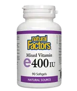 Natural Factors Vitamin E 400 IU Natural Source 268 мг Витамин Е (Токофероли Микс)