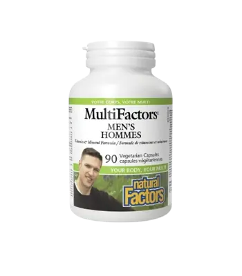 Natural Factors Витамини и Минерали за Мъже MultiFactors - 90 веге капсули, 90 дози