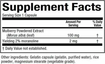 Natural Factors WellBetX Mulberry Extract 100 мг При Диабет Екстракт от Бяла Черница - 90 капсули, 90 дози