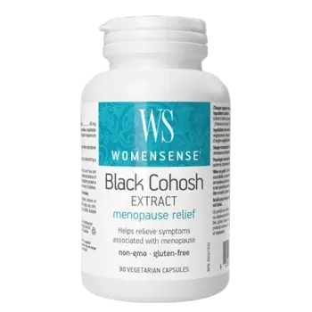 Natural Factors Women Sense® Black Cohosh Extract 40 мг Гроздовиден Ресник ПМС и Менопауза - 90 веге капсули, 90 дози