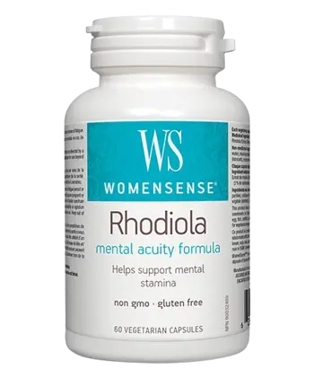 NATURAL FACTORS WomenSense® Rhodiola 500 мг Златен Корен - 60 веге капсули, 60 дози