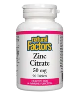 NATURAL FACTORS Zinc Citrate 50 мг Цинк Цитрат