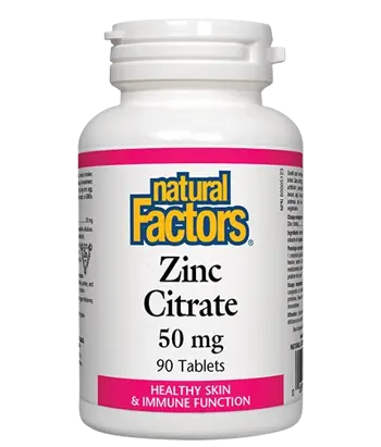 NATURAL FACTORS Zinc Citrate 50 мг Цинк Цитрат