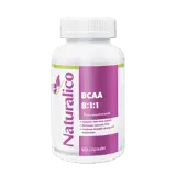NATURALICO BCAAs 8:1:1 Левцин, Изолевцин и Валин (BCAA) - 90 капсули, 22 дози