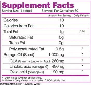 NATURALICO Borage Oil Масло от Пореч - 60 гел капсули, 60 дози