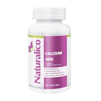Naturalico Calcium Alpha-Ketoglutarate Калциев Алфа-Кетоглутарат - 60 капсули, 60 дози