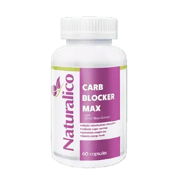 NATURALICO Carb Blocker Max Блокер на Въглехидратите - 60 капсули, 30 дози
