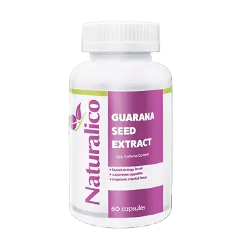 NATURALICO Guarana Seed Extract Гуарана - 60 капсули, 60 дози