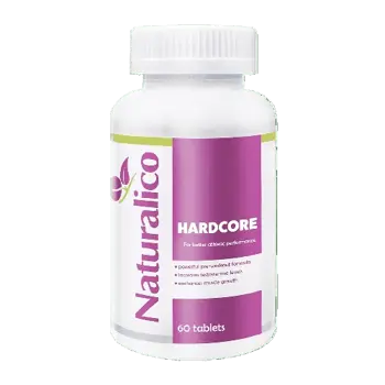 NATURALICO Hardcore Предтренировъчна Формула - 60 таблетки, 60 дози